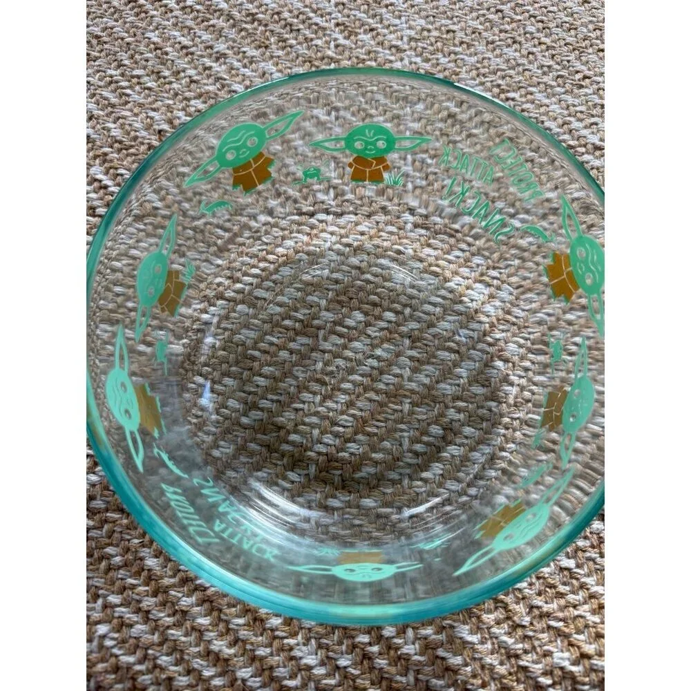 Baby Yoda snack attack glass bowl